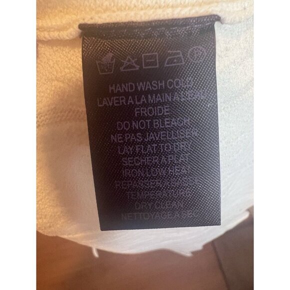 Hale Bob Ivory Sleeveless Mini Dress Large Fit And Flare Stretch Round Neck - Picture 9 of 10